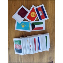 Novo Mundo Seçili Asya Ülkeleri-Harita-Bayrak-Başkent Kartları