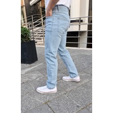 Ceza Denim Erkek Slim Fit Buz Mavi Esnek Likralı Kot Pantolon