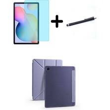 Zennur Galaxy Tab S6 Lite P610 / P613 Kalem Bölmeli Uyumlu Deri Kılıf + Ekran Koruyucu + Dokunmatik Kalem