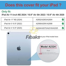 Zennur Apple Ipad Air 11 10.9 Inç Air 4 5 6 2020 2022 2024 Kılıf Kalem Bölmeli Arkası Şeffaf Manyetik Kapak