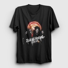 Presmono Unisex Siyah Scream Tokio Hotel T-Shirt