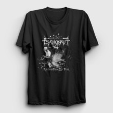 Presmono Unisex Siyah Scrapes From The Past Psychonaut 4 T-Shirt