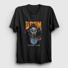 Presmono Unisex Siyah The Illest Villain Rap Mf Doom T-Shirt
