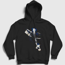 Presmono Unisex Siyah Ice Guitar Buckethead Kapüşonlu Sweatshirt