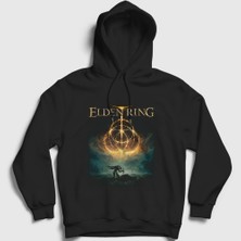 Presmono Unisex Siyah Vyke Oyun Elden Ring Kapüşonlu Sweatshirt