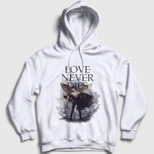 Presmono Unisex Beyaz Daniel Grigori Dizi Fallen Kapüşonlu Sweatshirt