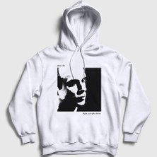 Presmono Unisex Beyaz Before And After Science Brian Eno Kapüşonlu Sweatshirt