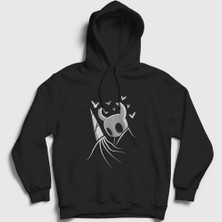 Presmono Unisex Siyah Nail Oyun Hollow Knight Kapüşonlu Sweatshirt