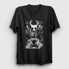 Presmono  Siyah Shadow Oyun Hollow Knight T-Shirt