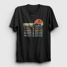 Presmono  Siyah What A Save Oyun Rocket League T-Shirt