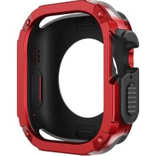 Apple Watch 9/8/se/7/6/5/4 Seri Uyumlu 44MM/45MM Akıllı Saat Çift Katman Armor Kasa Koruyucu Çerçeve