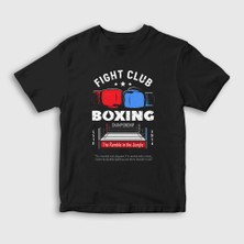 Presmono  Çocuk Siyah Boxer Ufc Mma Hediye Boksör Boks T-Shirt