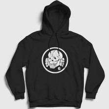 Presmono Unisex Siyah Logo V2 Müzik Death In June Kapüşonlu Sweatshirt