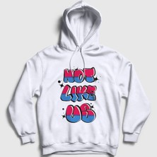 Presmono Unisex Beyaz Not Like Us Müzik Kendrick Lamar Kapüşonlu Sweatshirt