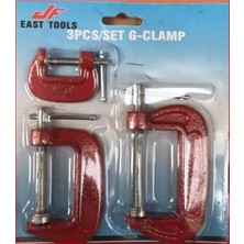 East Tools Işkence Seti G Tipi 3'lü - Mengene Seti (4767) - MCT9507-4900