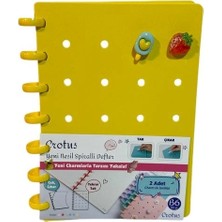 Tmn Crotus A5 Yeni Nesil Disk Spiralli B6 Pp Kapak 80 Yp. Çizgili Defteri 593083