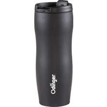 Odinger Polaron -  Çift Katlı Paslanmaz Çelik - Vakumlu Termos 350ML - Siyah