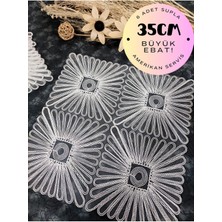 Tekno Trust Supla, Krem Amerikan Servis 6lı Supla, 6 Adet Supla, 6lı Tabak Altlığı