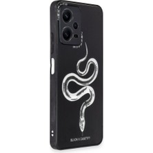 FUJİMAX Xiaomi Redmi Note 12 5g Kılıf Özel Tasarım Desenli Düşme ve Darbelere Ekstra Dayanıklı Mirror Desenli Kapak