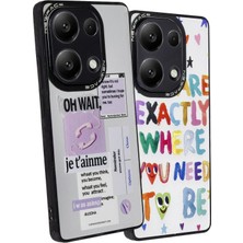 FUJİMAX Xiaomi Redmi Note Pro 13 5g Kılıf Özel Tasarım Desenli Düşme ve Darbelere Ekstra Dayanıklı Mirror Desenli Kapak