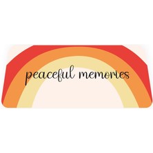 Peaceful Memories - Geri Dönüşümlü Unisex Elastik Baskılı Bileklik ve Hatırlatıcı Kart
