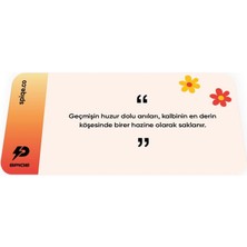 Peaceful Memories - Geri Dönüşümlü Unisex Elastik Baskılı Bileklik ve Hatırlatıcı Kart