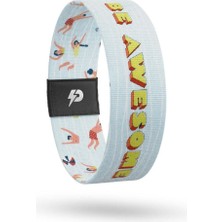 Be Awesome - Geri Dönüşümlü Unisex Elastik Baskılı Bileklik ve Hatırlatıcı Kart