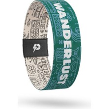 Wanderlust - Geri Dönüşümlü Unisex Elastik Baskılı Bileklik ve Hatırlatıcı Kart