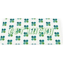 Get Lucky - Geri Dönüşümlü Unisex Elastik Baskılı Bileklik ve Hatırlatıcı Kart