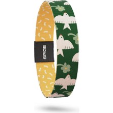 Nature And Peace - Geri Dönüşümlü Unisex Elastik Baskılı Bileklik ve Hatırlatıcı Kart