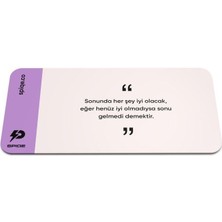 It Will Be Okay - Geri Dönüşümlü Unisex Elastik Baskılı Bileklik ve Hatırlatıcı Kart