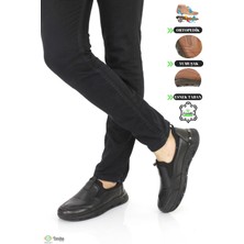 Forelli Erkek Yumuşak  Deri Ortopedik Bağcıksız Günlük Ayakkabı F24/CM46603