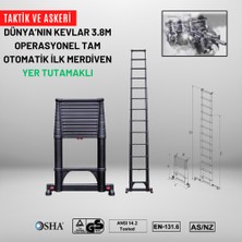 Telescopics 3.8m Taktik Amaçlı Tam Otomatik Teleskopik Merdiven