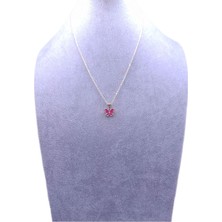 Han Ticarethane Pembe Kelebek Model Kolye