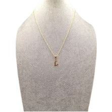 Han Ticarethane Altın Renk L Harfi Kolye