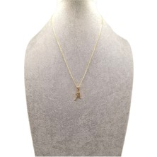 Han Ticarethane Altın Renk A Harfi Kolye