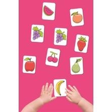 Meyveler Temalı Ahşap Eşleştirme Oyunu Memory Game Fruit Woody