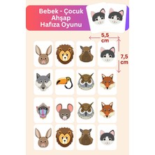 Doğa Hayvanları Eşleştirme Oyunu Memory Game Nature Animals Woody