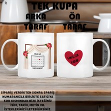 Eshamper Özel Günler Için Kişiye Özel Isim, Metin ve Tarih Yazdırılabilir - 300 ml Kupa Bardak