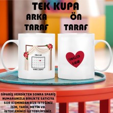 Eshamper Özel Günler Için Kişiye Özel Isim, Metin ve Tarih Yazdırılabilir - 300 ml Kupa Bardak
