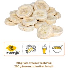 Pol's Freeze Fresh Muz 20 g x 3 Adet Freeze Dry Dondurularak Kurutulmuş Meyve