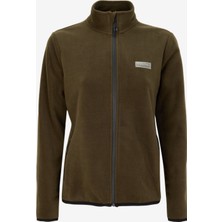 Discovery Expedition Düz Haki Kadın Polar Sweatshırt D4WL-SWT3928
