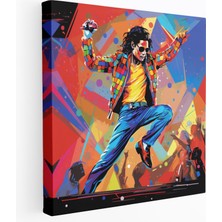 Painted Anarchy Micheal Jackson Kanvas Tablo - Pop Art Duvar Tablosu - Micheal Jackson, Müzik, Kanvas Tablo, Duvar Sanatı, 100X100