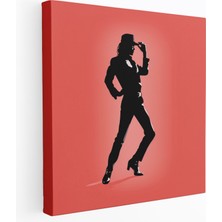 Painted Anarchy Micheal Jackson Duvar Tablosu - Minimalist Siluet - Micheal Jackson, Minimalist Siluet, Micheal Jackson, Kanvas Tablo, 100X100
