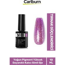 Carlburn Hızlı Kuruyan Uzun Süre Dayanıklı Yüksek Pigment 3 Aşamalı Kalıcı Simli Tırnak Ojesi 10 ml