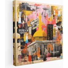Painted Anarchy Kabe Pop Art Kanvas Tablo - Kabe, Pop Art Kolajı, Ikonik Görüntüler, Duvar Sanatı, 100X100