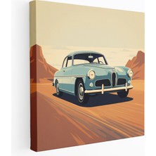 Painted Anarchy Vintage Bmw Araba Tablosu - Bmw, Bmw, Kanvas Tablo, Duvar Tablosu, 30X30