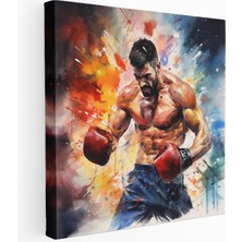 Painted Anarchy Kanvas Tablo - Mma Fighter Iş Başında, 30X30