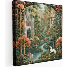 Painted Anarchy Efsanevi Orman El Yazması Kanvas Tablo, 30X30