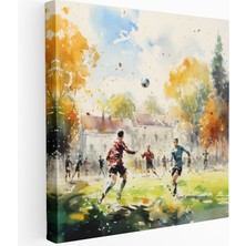 Painted Anarchy Canlı Futbol Maçı Kanvas Tablo, 30X30